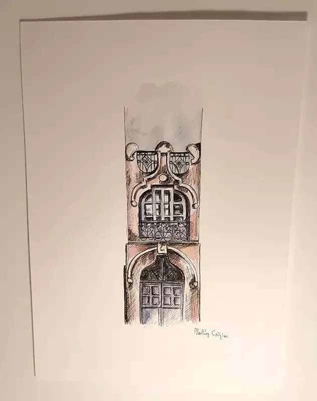 Serie Casa 10, arte en acuarela