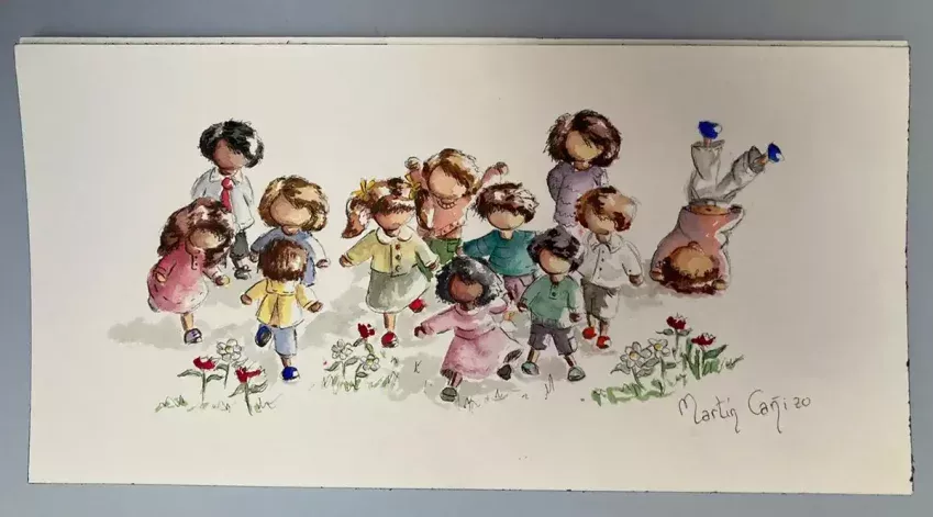 8ª lámina de la serie Mininiños