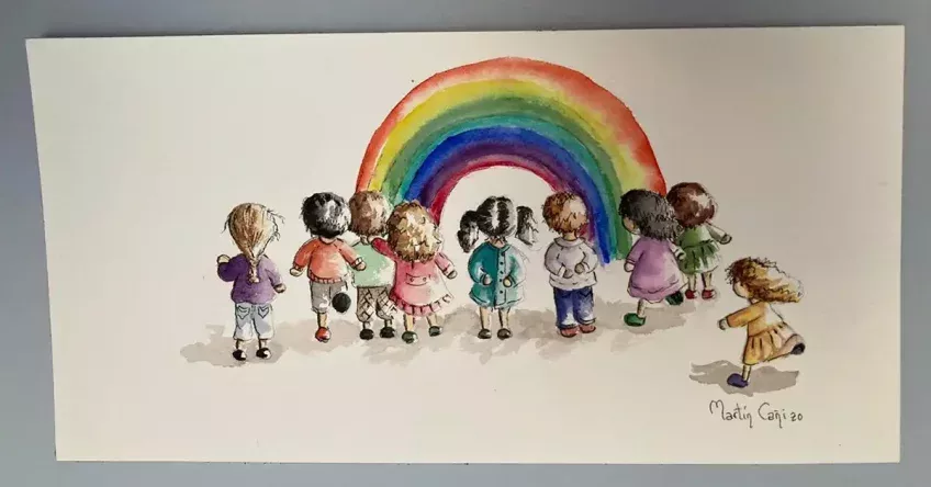 Serie Mininiños, lámina número 9