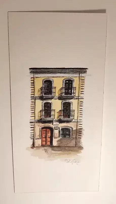 Serie Casa 9, arte en acuarela
