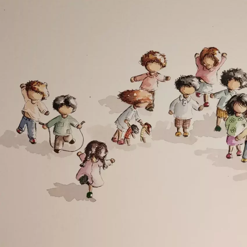 Serie Mininiños, lámina número 1