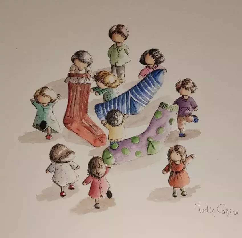 6ª lámina de la serie Mininiños