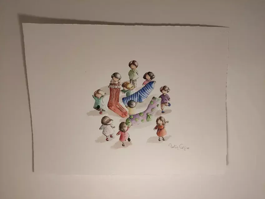 Serie Mininiños, lámina número 6