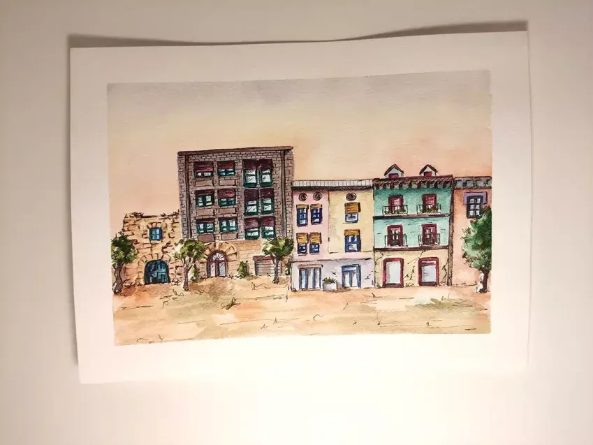 Acuarela de la serie Casa nº14