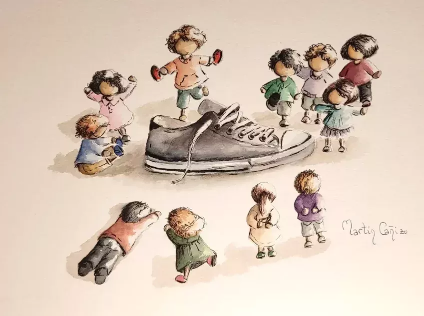 Serie Mininiños, lámina número 5