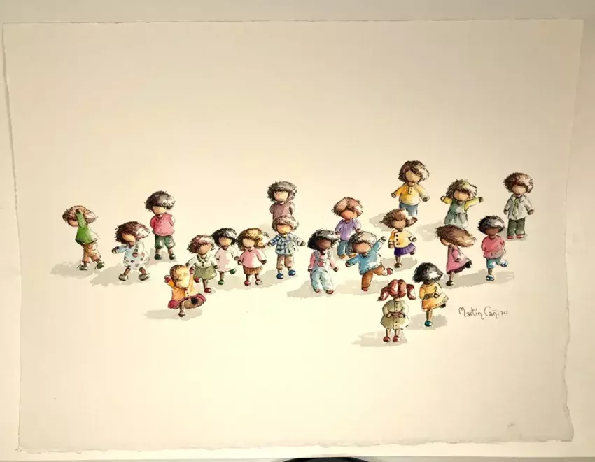 2ª lámina de la serie Mininiños