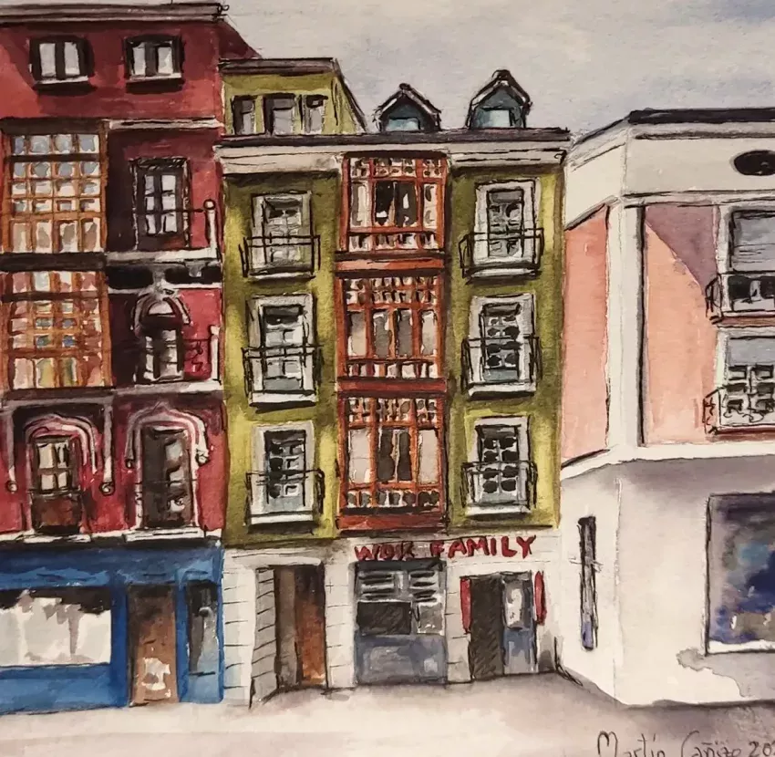 Serie Casa 12, arte en acuarela