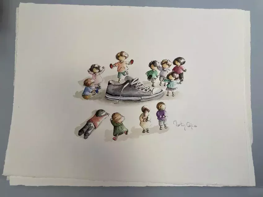 5ª lámina de la serie Mininiños