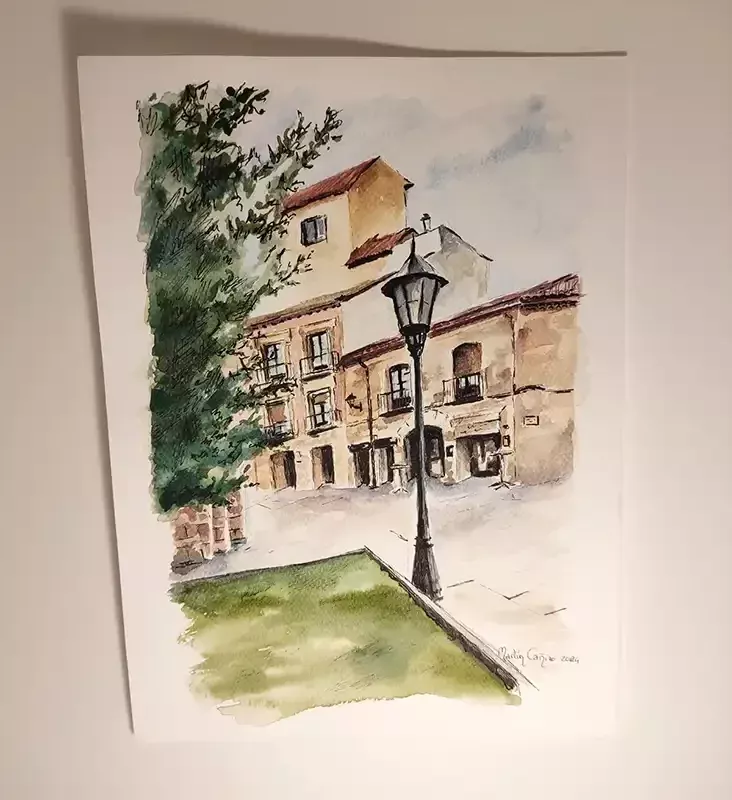 Serie Casa 2, arte en acuarela