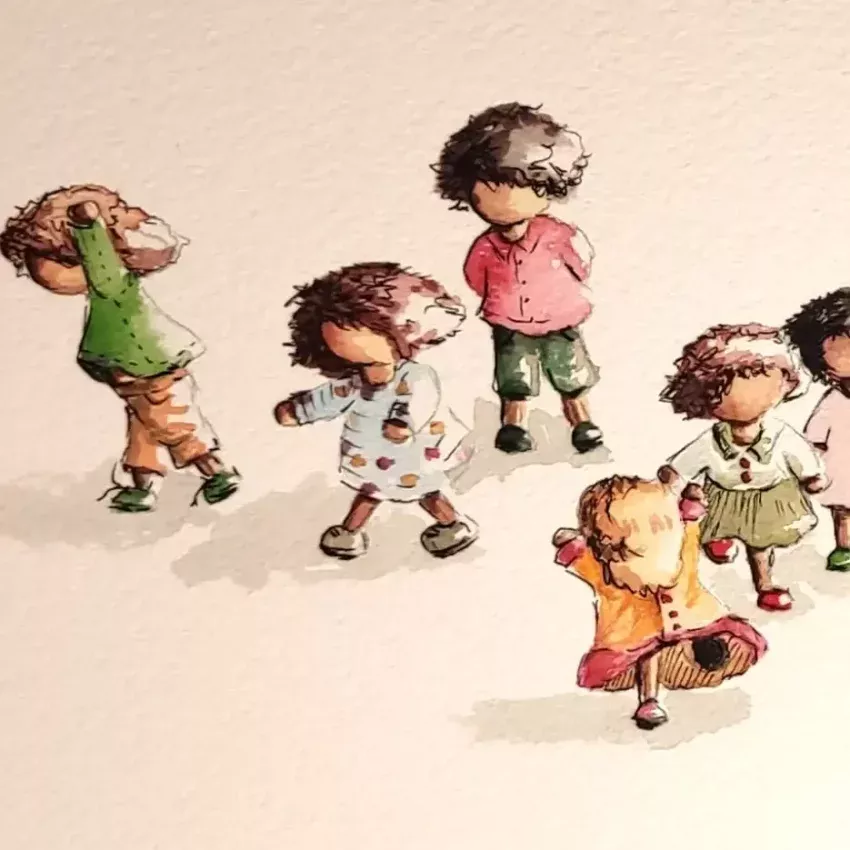 Serie Mininiños, lámina número 2