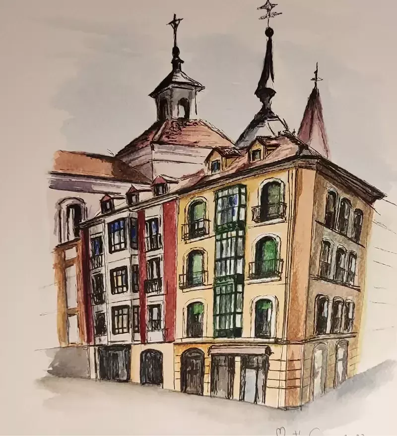 Acuarela de la serie Casa nº13