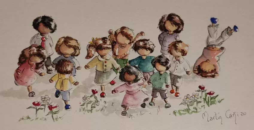 Serie Mininiños, lámina número 8