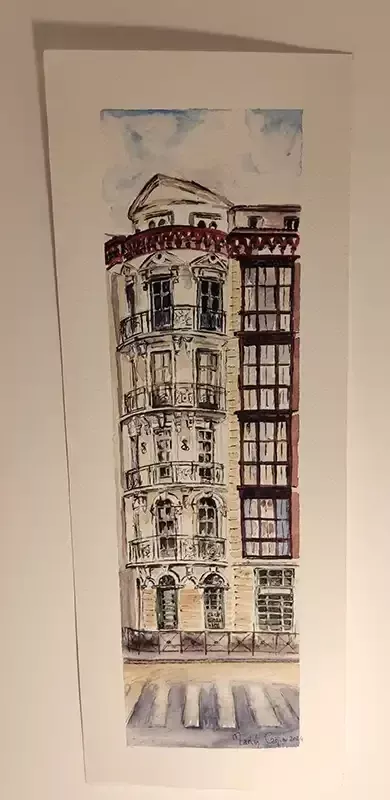 Serie Casa 4, arte en acuarela