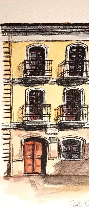 Acuarela de la serie Casa nº9