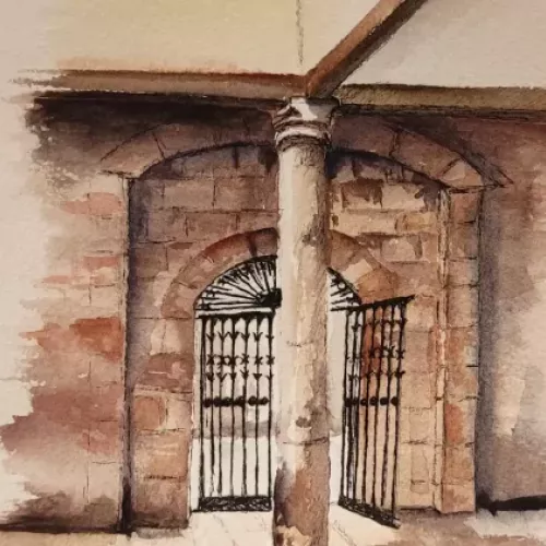 Acuarela de la serie Casa nº7