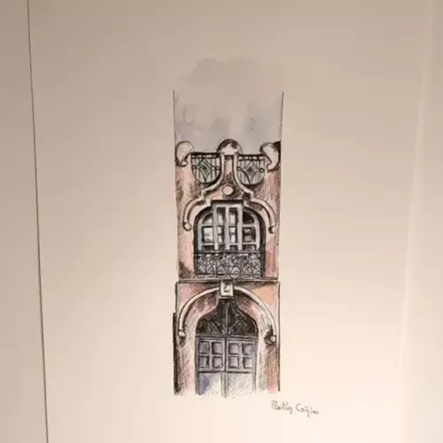 Serie Casa 10, arte en acuarela