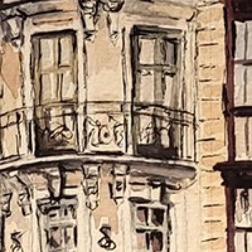 Acuarela de la serie Casa nº4