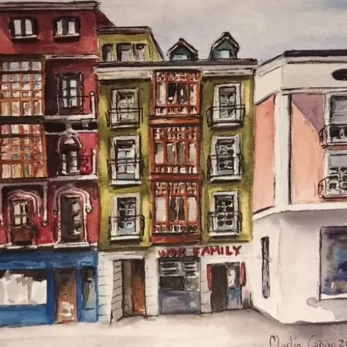 Serie Casa 12, arte en acuarela