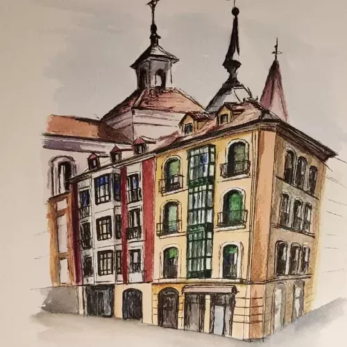 Acuarela de la serie Casa nº13