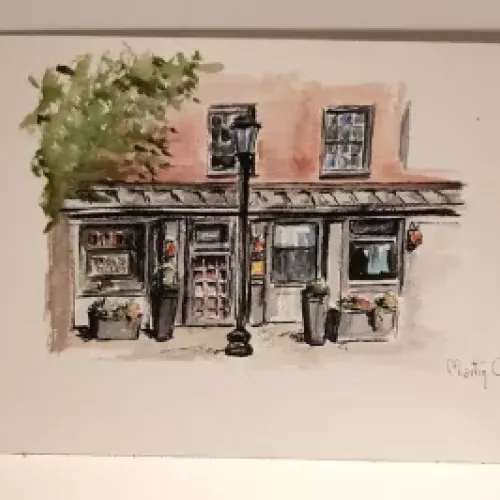 Serie Casa 5, arte en acuarela