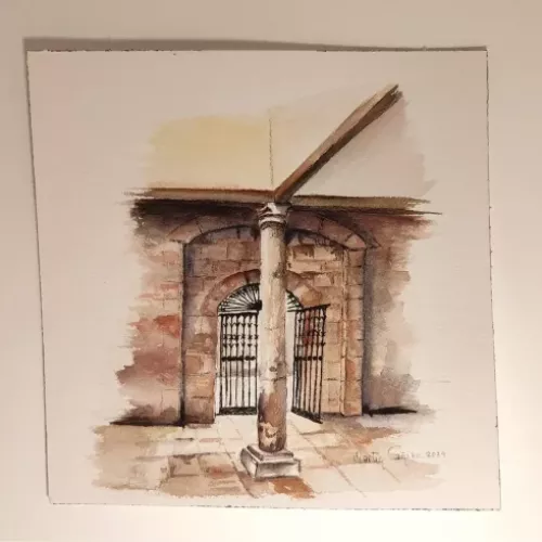 Serie Casa 7, arte en acuarela