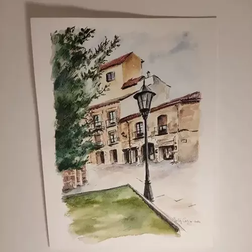 Acuarela de la serie Casa nº2