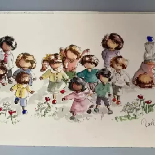 8ª lámina de la serie Mininiños