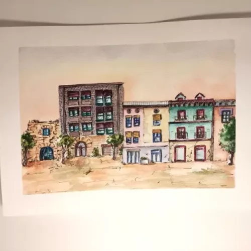 Acuarela de la serie Casa nº14