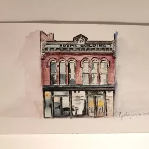 Serie Casa 6, arte en acuarela