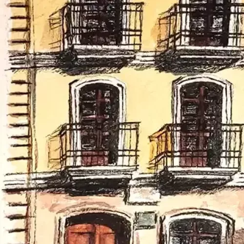 Acuarela de la serie Casa nº9