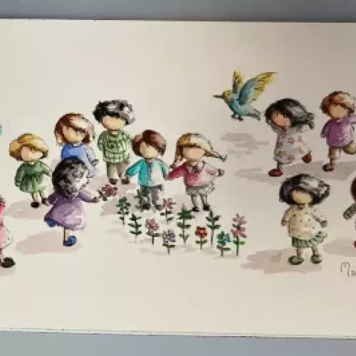 11ª lámina de la serie Mininiños