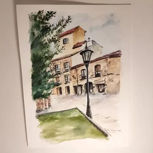 Serie Casa 2, arte en acuarela